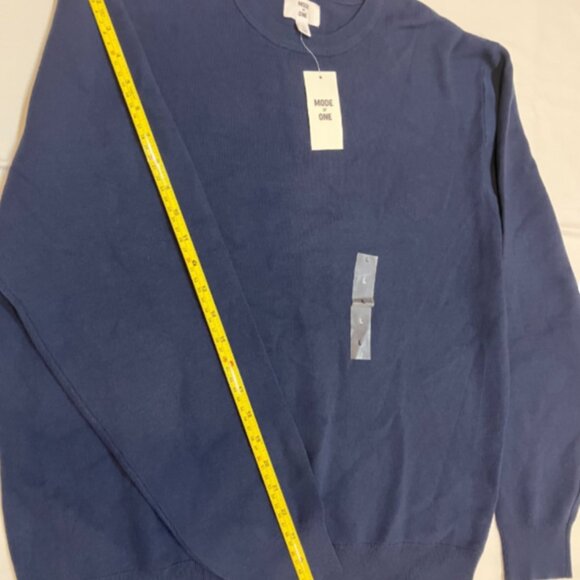 Mode of One Men's Regular-Fit Crewneck Sweater Caspian Waters Size L - Picture 8 of 8